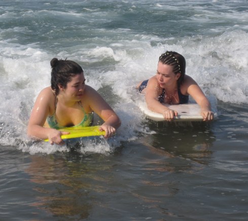 Boogie Boarding in Mexico